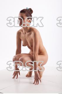 Kneeling photo references of nude Molly 0002